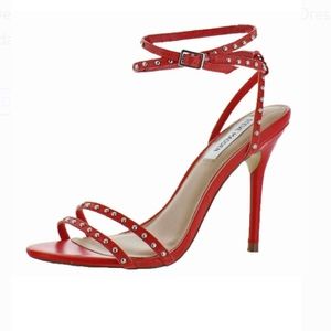 Steve Madden “wish” red studded heels